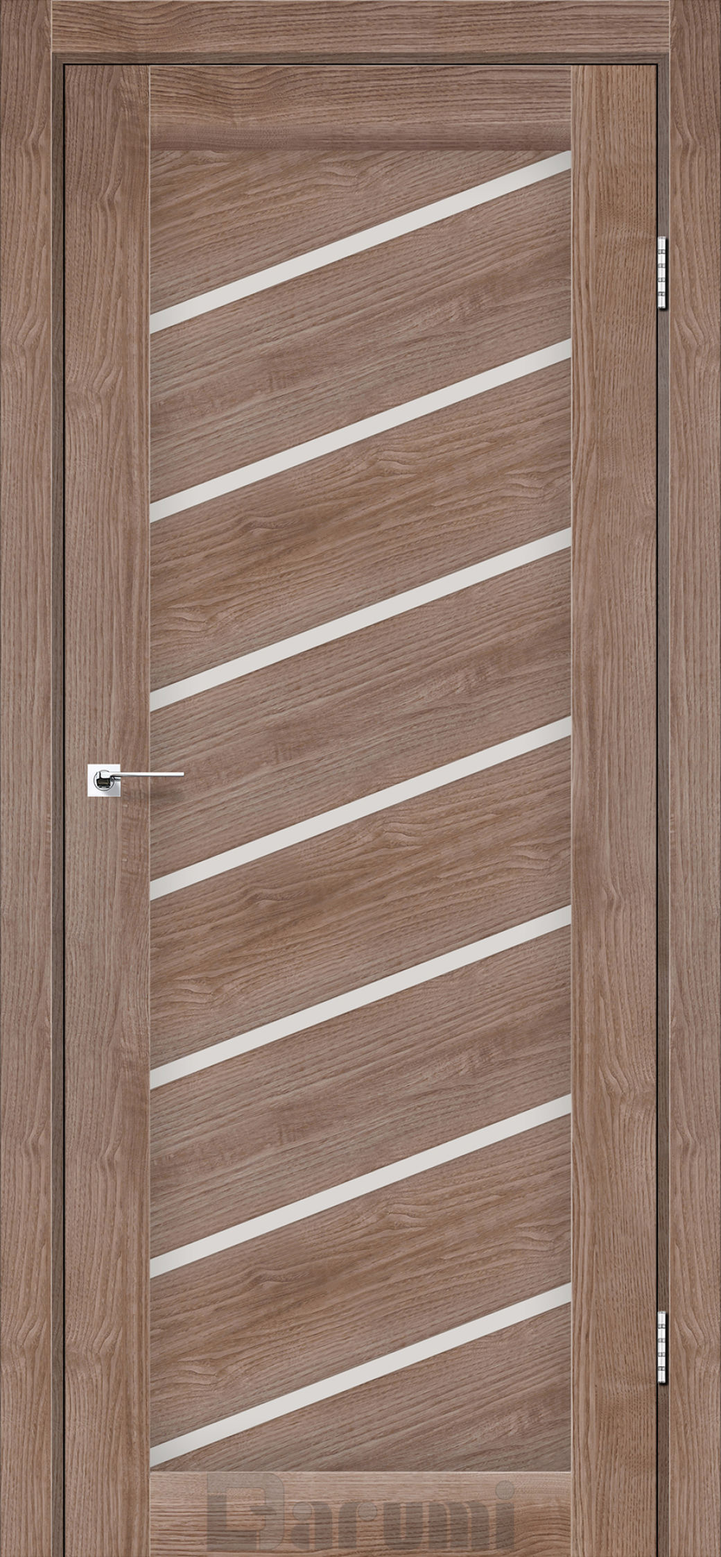 Міжкімнатні двері Darumi Rosalia (40 мм) Горіх бургун Сатин білий