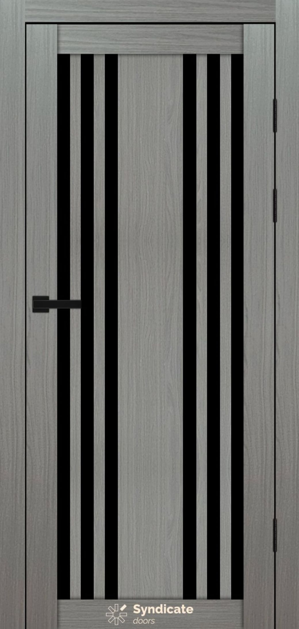 Міжкімнатні двері Syndicate Doors (40 мм)  PVC SD-126 Венге модерна Чорне