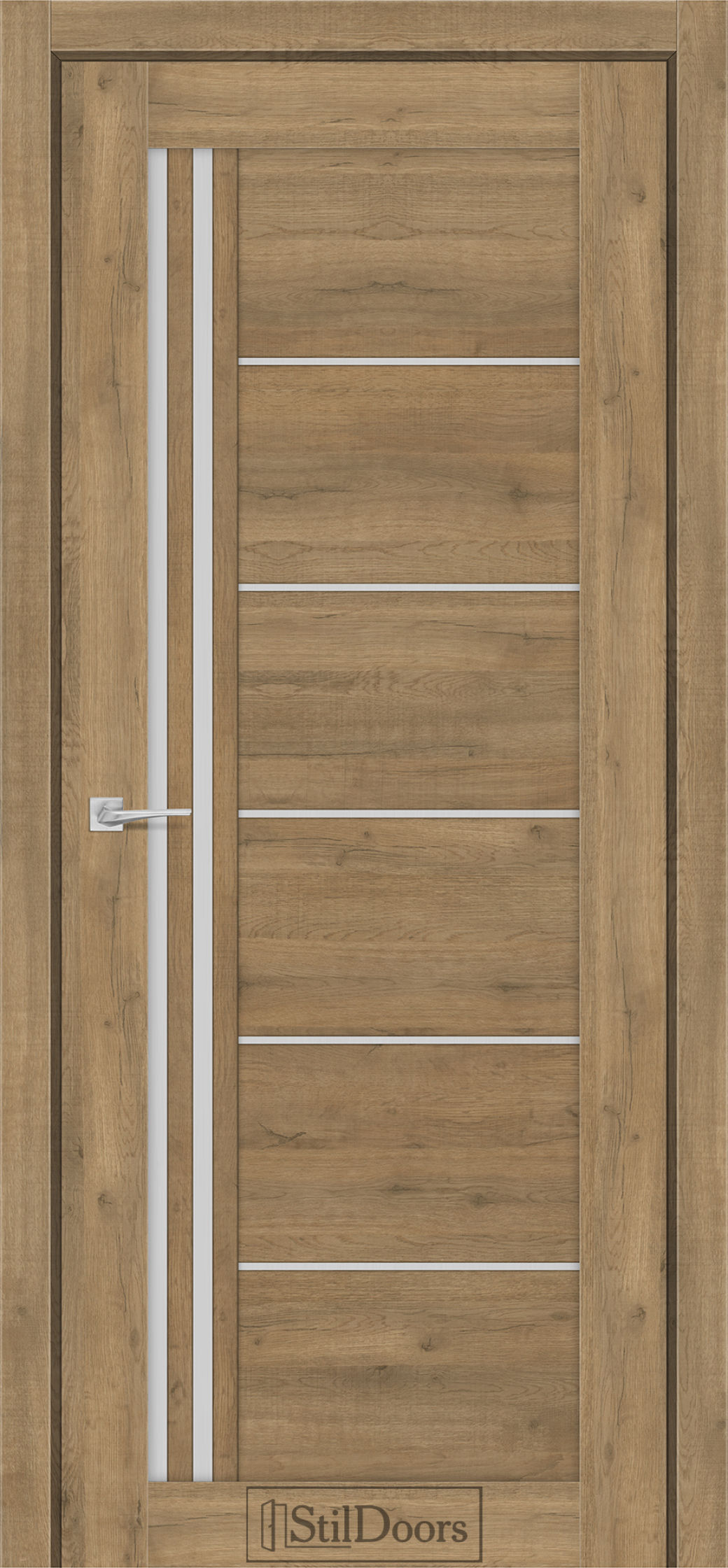 Міжкімнатні Двері StilDoors Vitano (40мм.) Дуб Крафт Сатин білий