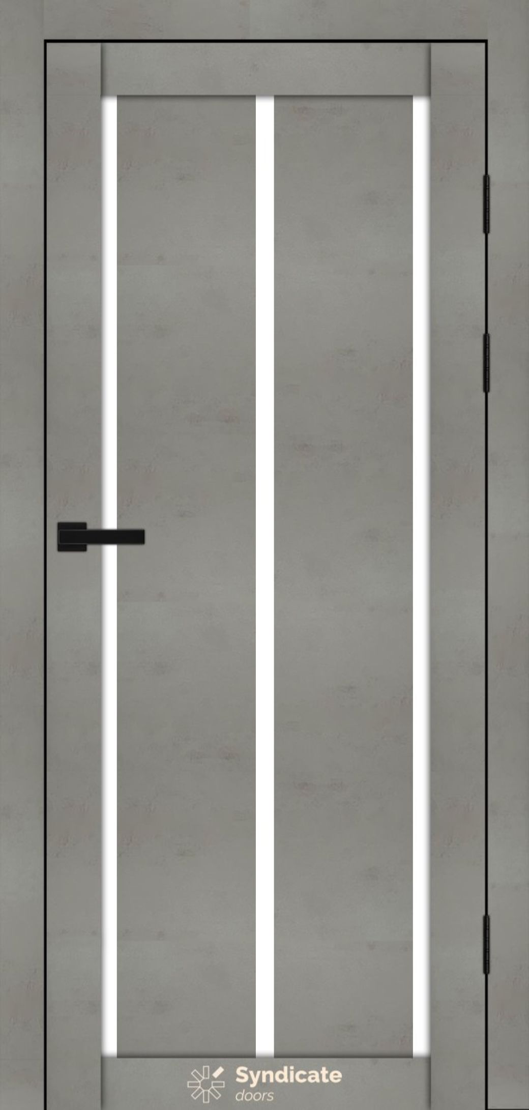 Міжкімнатні двері Syndicate Doors (40 мм)  PVC SD-128 Бетон світлий Сатин