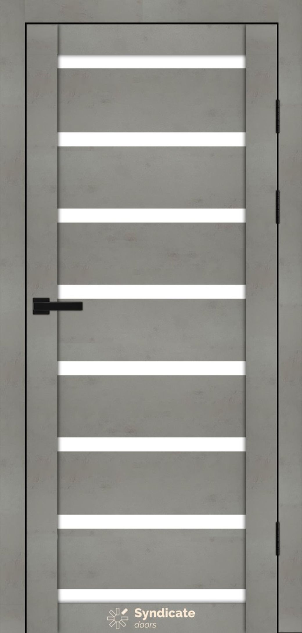 Міжкімнатні двері Syndicate Doors (40 мм)  PVC SD-103 Бетон світлий Сатин