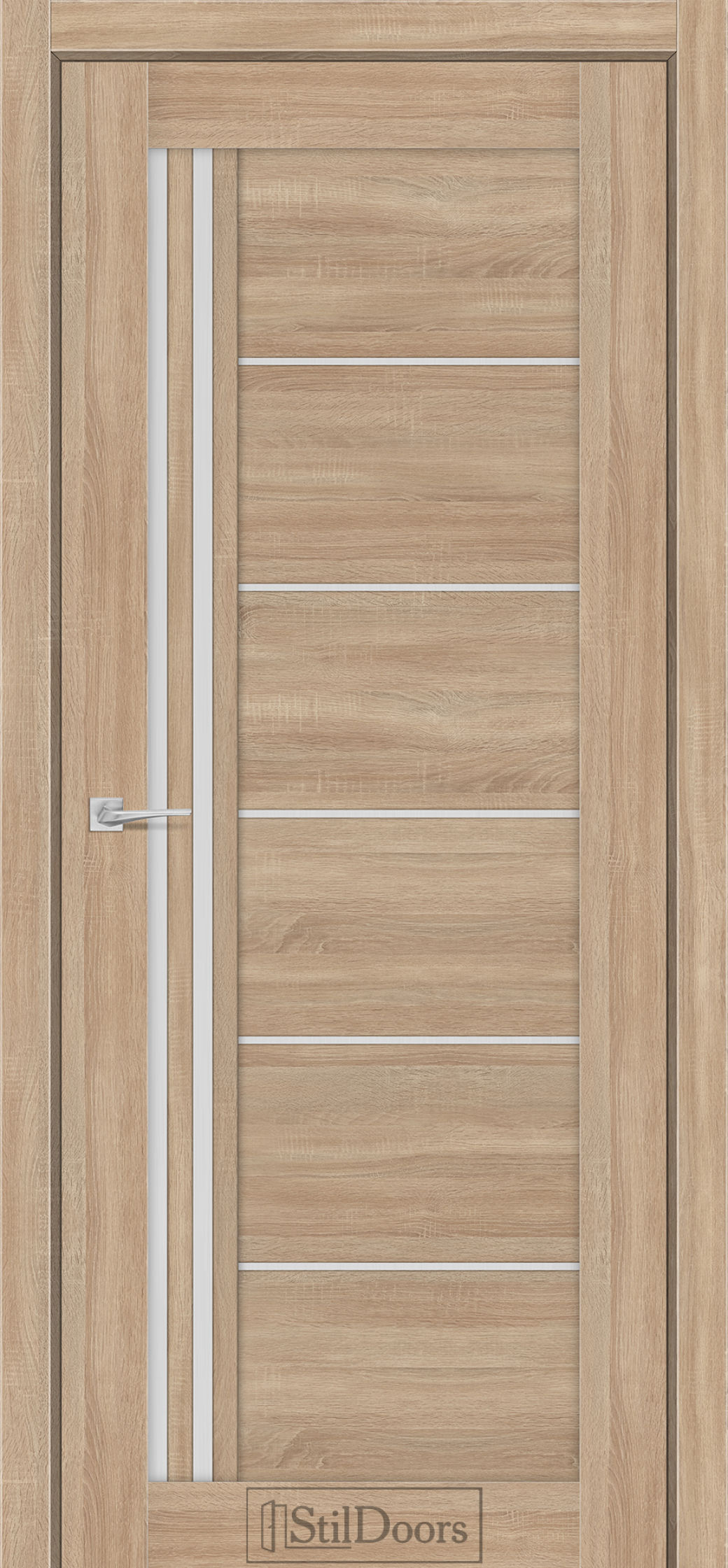 Міжкімнатні Двері StilDoors Vitano (40мм.) Ясен Пісочний Сатин білий