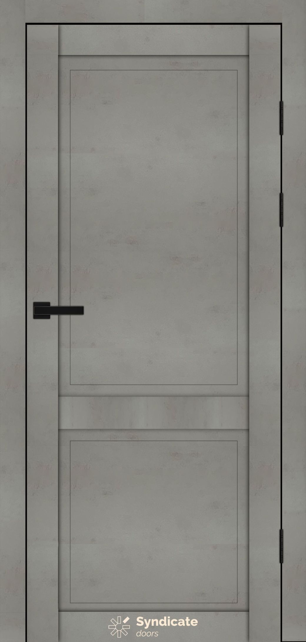 Міжкімнатні двері Syndicate Doors (40 мм)  PVC SD-132 Бетон світлий Глухе