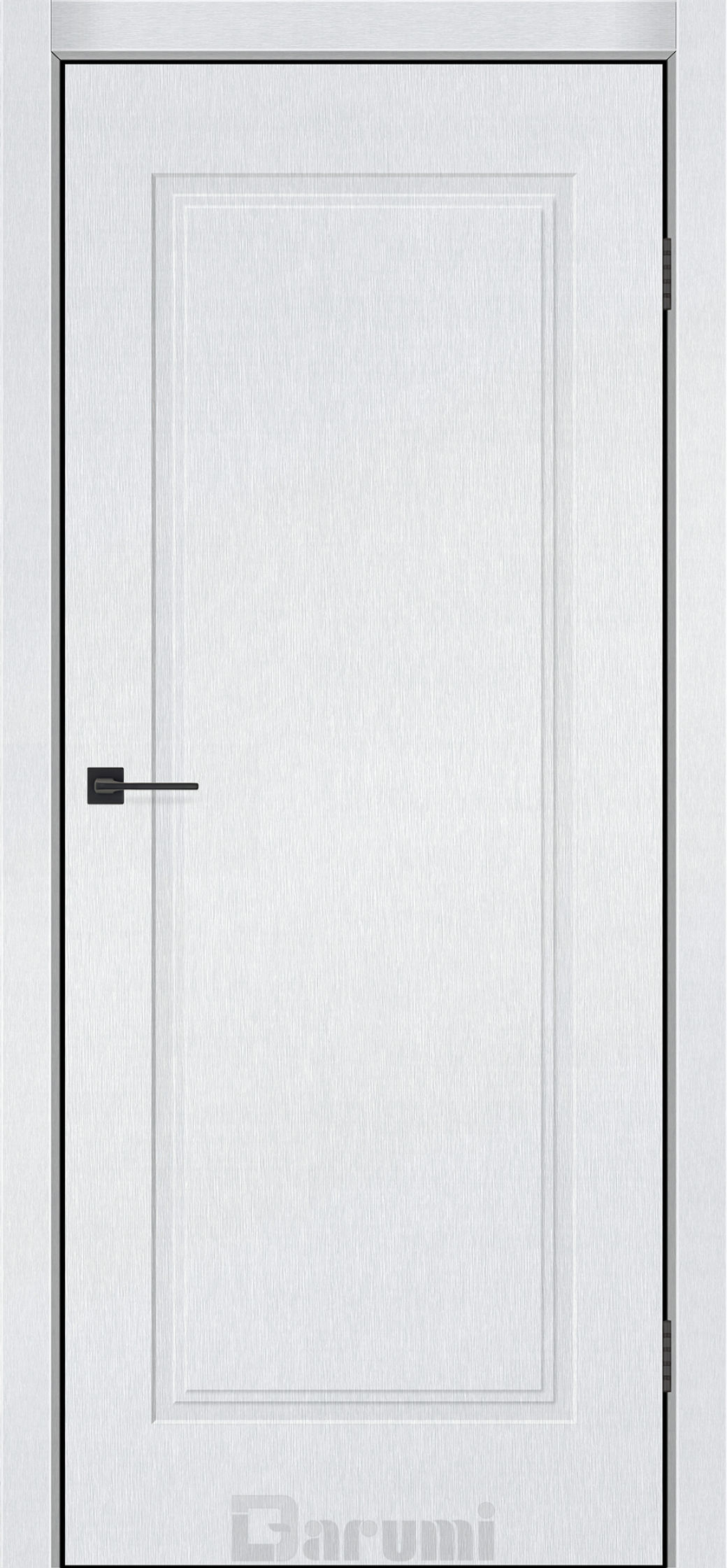 Міжкімнатні двері Darumi SINTRA Classic-01 (40 мм) Металевий вайт глухе з алюмюнієвим торцем