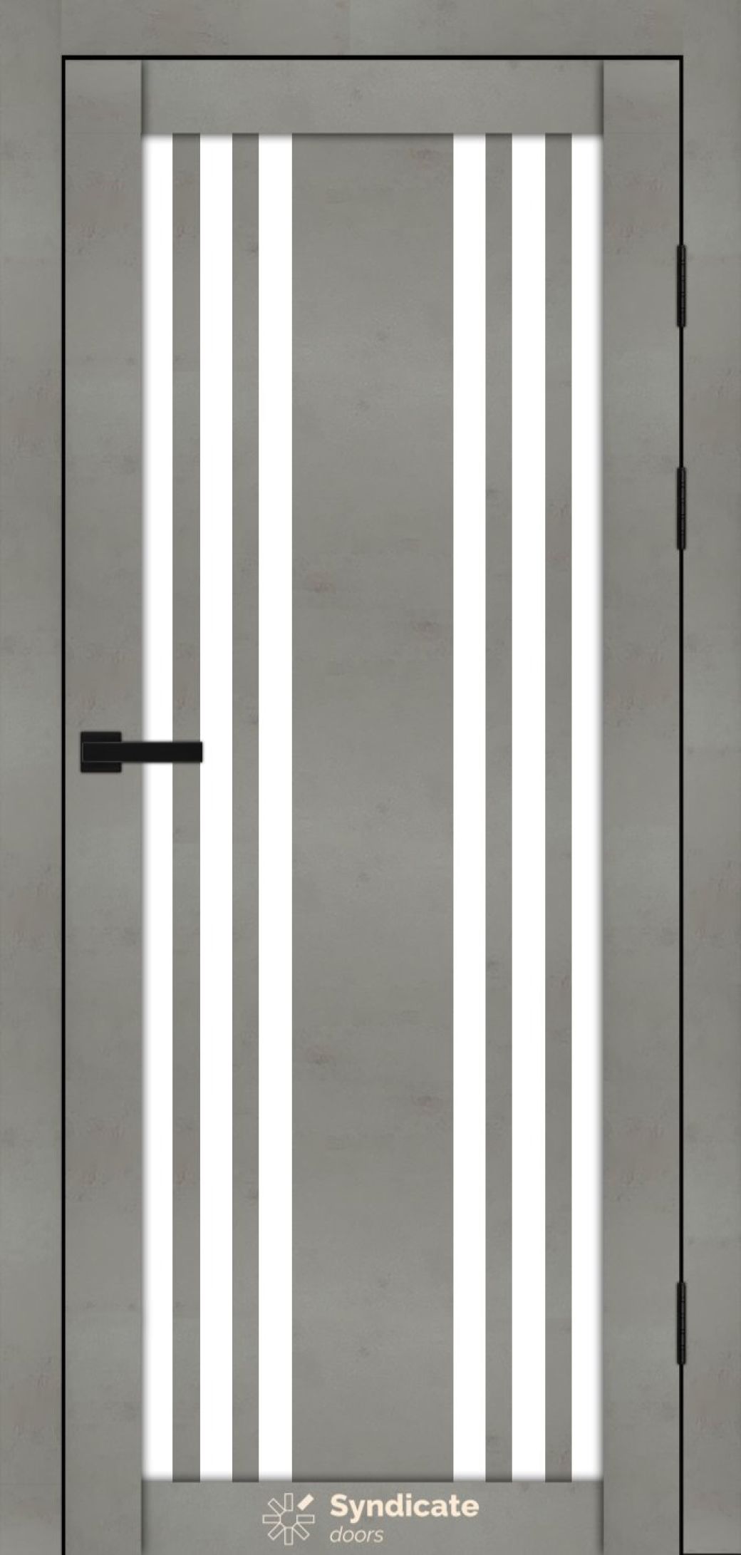 Міжкімнатні двері Syndicate Doors (40 мм)  PVC SD-126 Бетон світлий Сатин