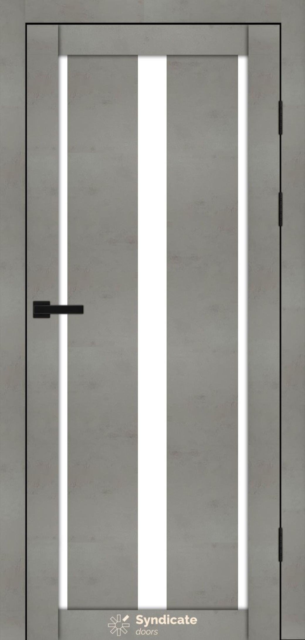 Міжкімнатні двері Syndicate Doors (40 мм)  PVC SD-127 Бетон світлий Сатин