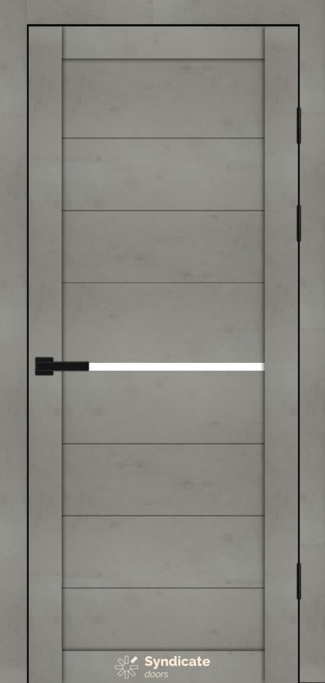 Міжкімнатні двері Syndicate Doors (40 мм)  PVC SD-129 Бетон світлий Сатин