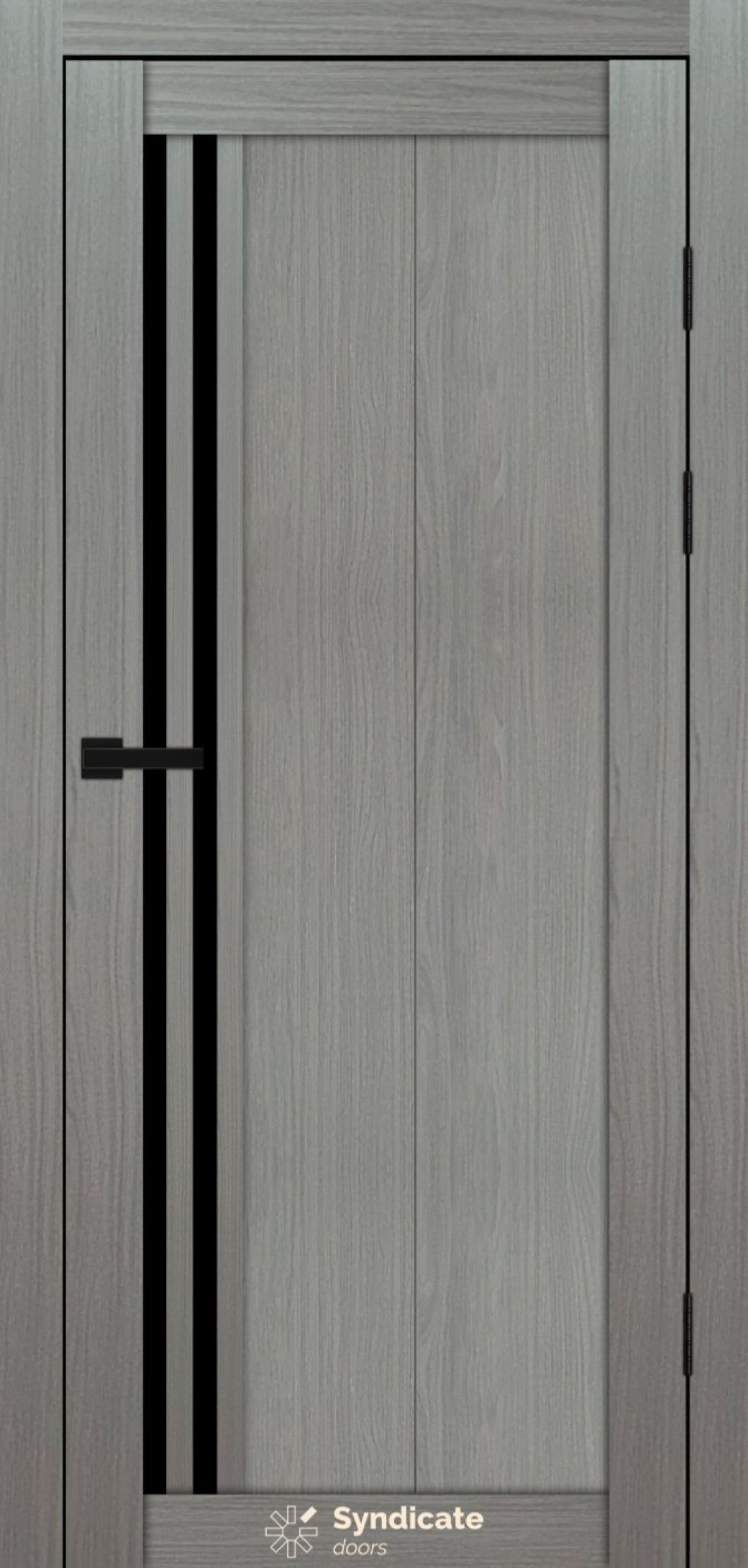 Міжкімнатні двері Syndicate Doors (40 мм)  PVC SD-136 Венге модерна Чорне