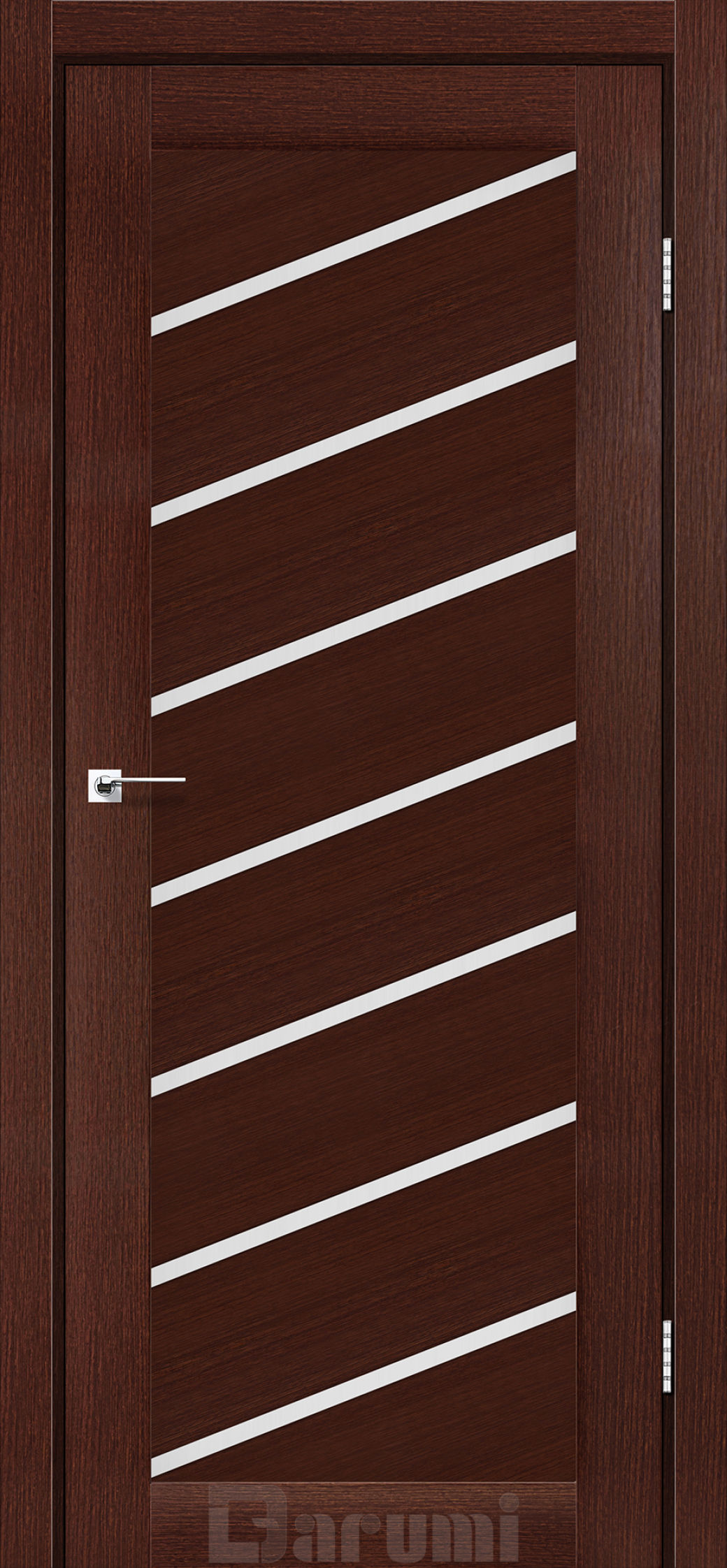 Міжкімнатні двері Darumi Rosalia (40 мм) Венге панга Сатин білий