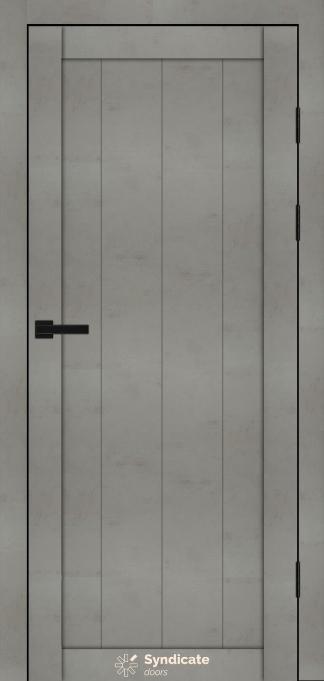 Міжкімнатні двері Syndicate Doors (40 мм)  PVC SD-115 Бетон світлий Глухе