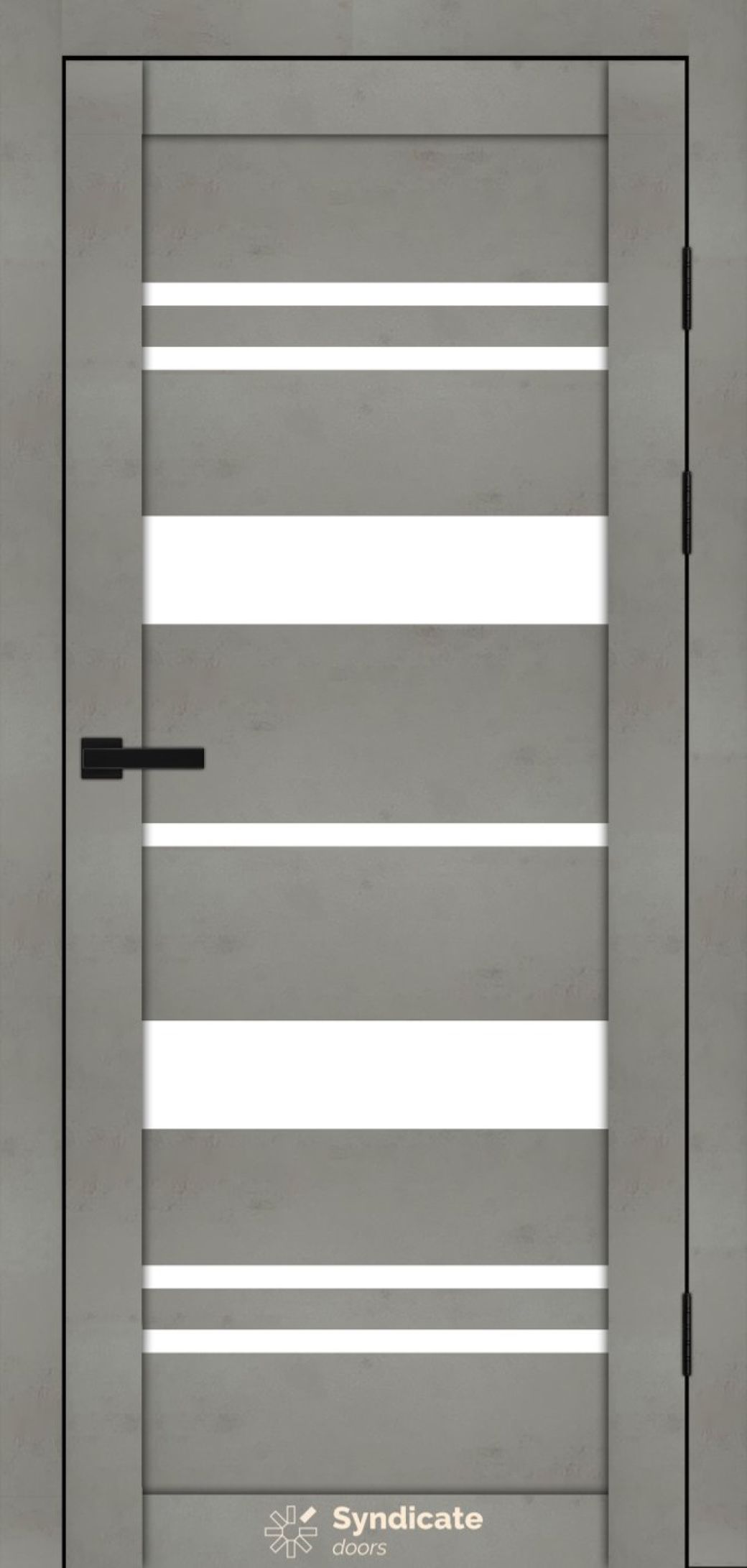 Міжкімнатні двері Syndicate Doors (40 мм)  PVC SD-104 Бетон світлий Сатин