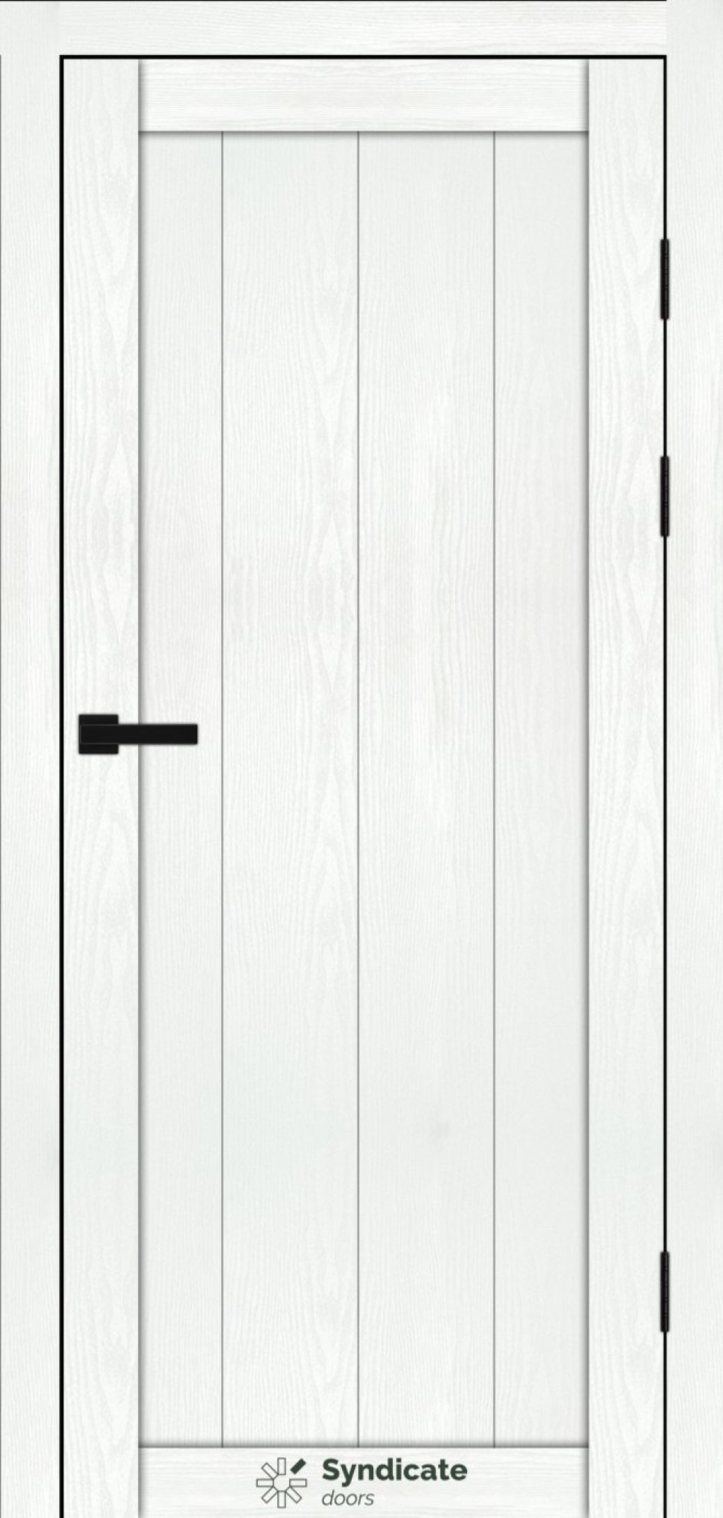 Міжкімнатні двері Syndicate Doors (40 мм)  PVC SD-115 Біла структура Глухе