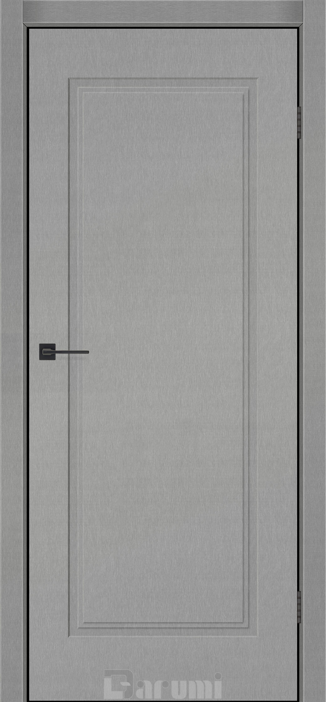 Міжкімнатні двері Darumi SINTRA Classic-01 (40 мм) Металевий грей глухе з алюмюнієвим торцем