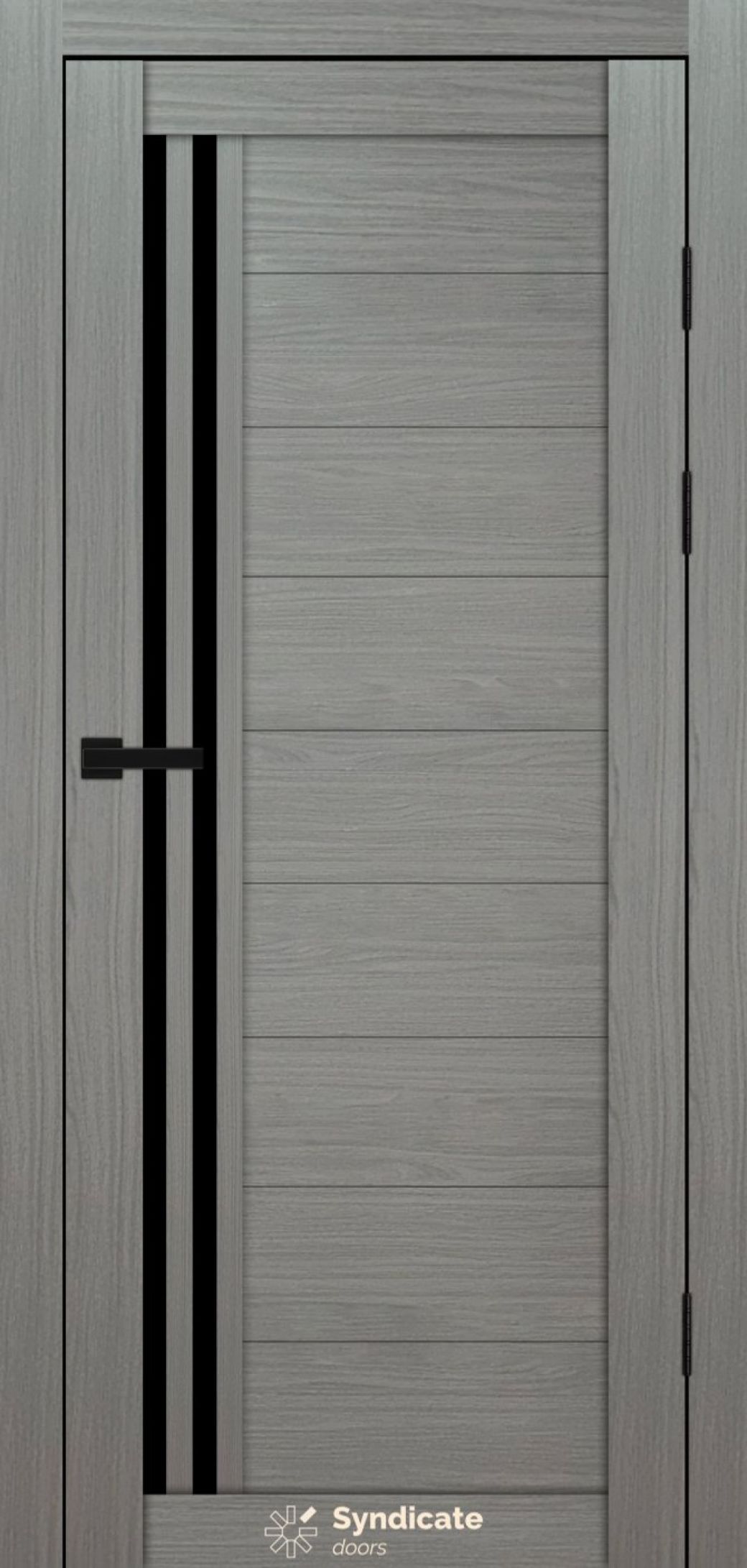 Міжкімнатні двері Syndicate Doors (40 мм)  PVC SD-135 Венге модерна Чорне