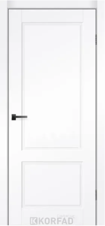 Міжкімнатні двері  Korfad Excellence  40 мм,  Weston,  біла емаль, глухі