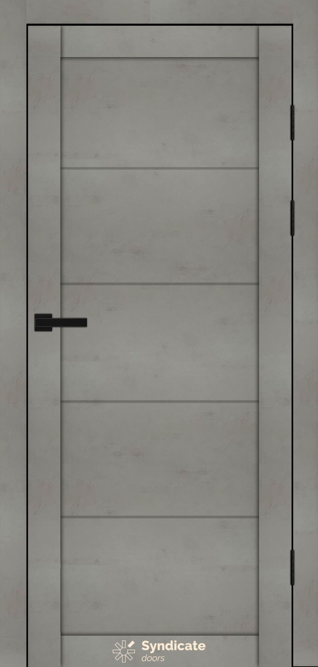Міжкімнатні двері Syndicate Doors (40 мм)  PVC SD-174 Бетон світлий Глухе