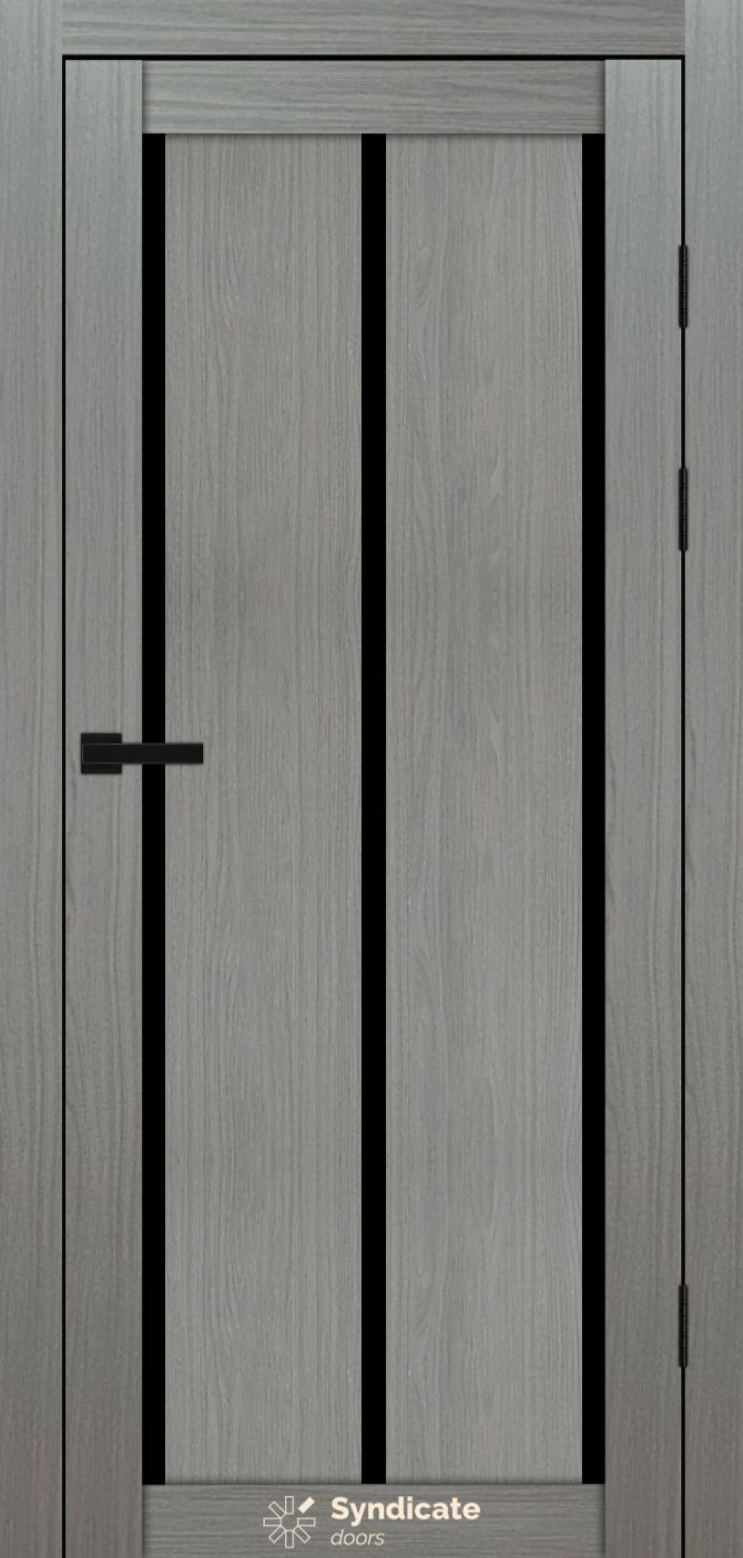 Міжкімнатні двері Syndicate Doors (40 мм)  PVC SD-127 Венге модерна Чорне