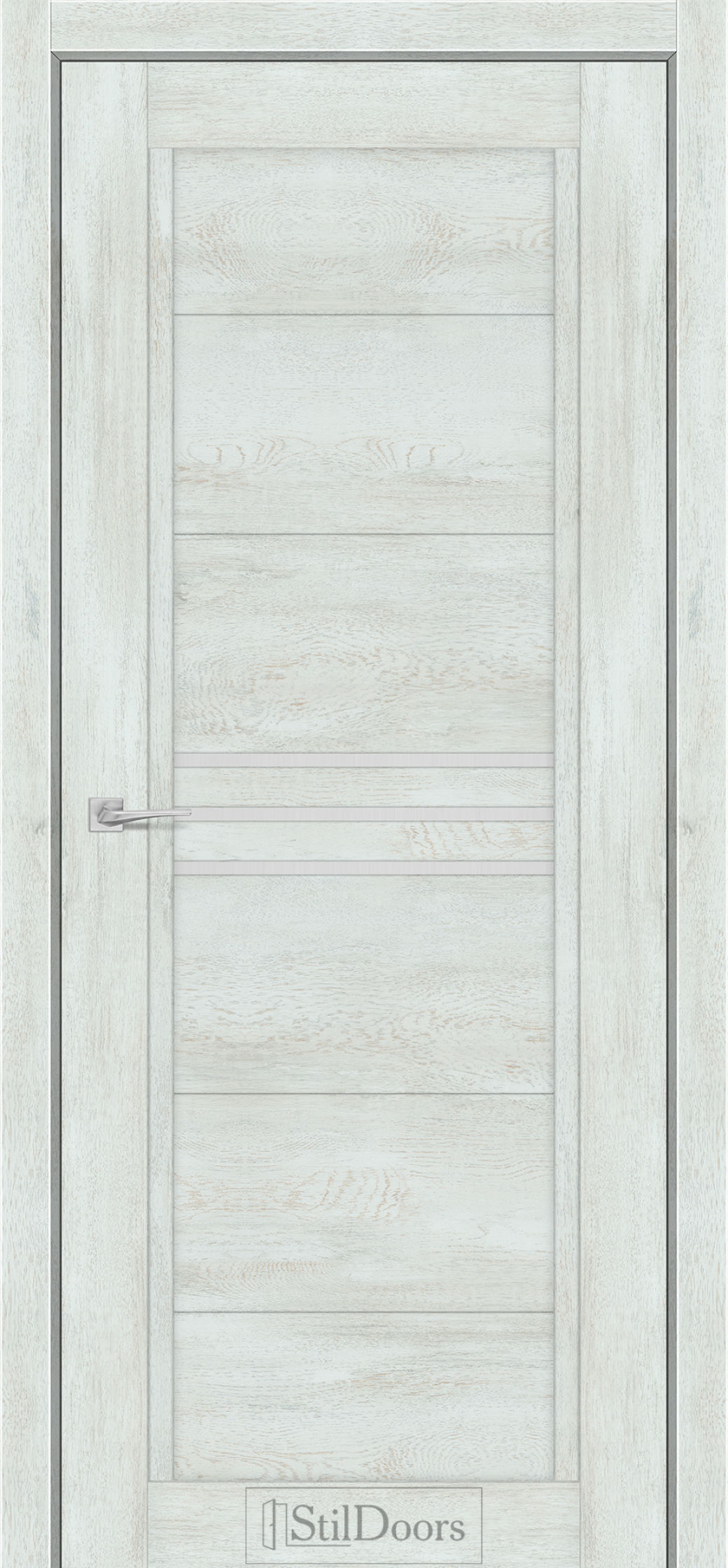 Міжкімнатні Двері StilDoors Ravello (40мм.) Вуд Стайл Сатин білий