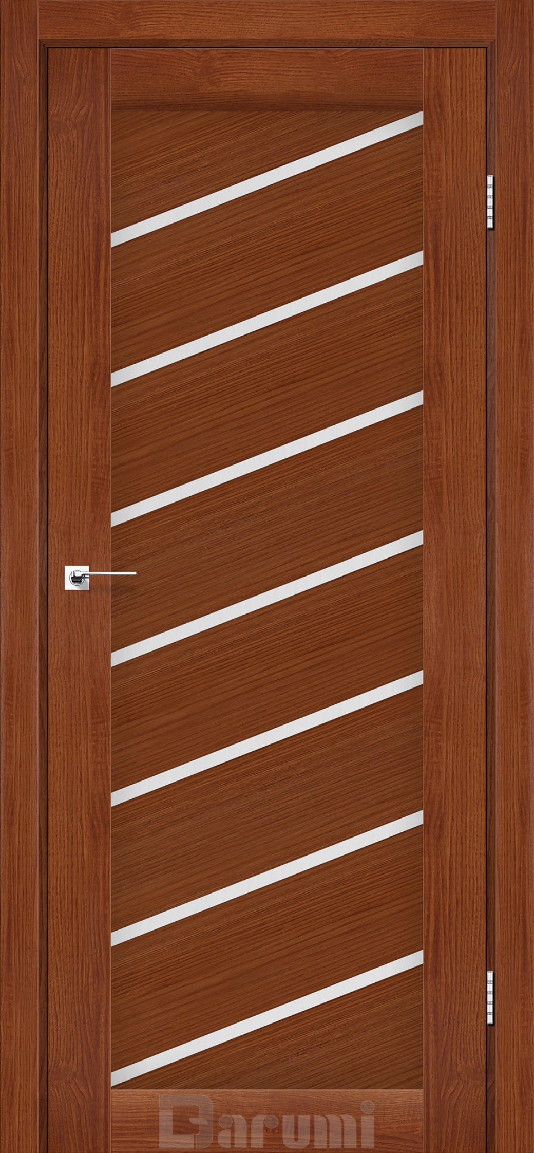 Міжкімнатні двері Darumi Rosalia (40 мм) Горіх роял Сатин білий