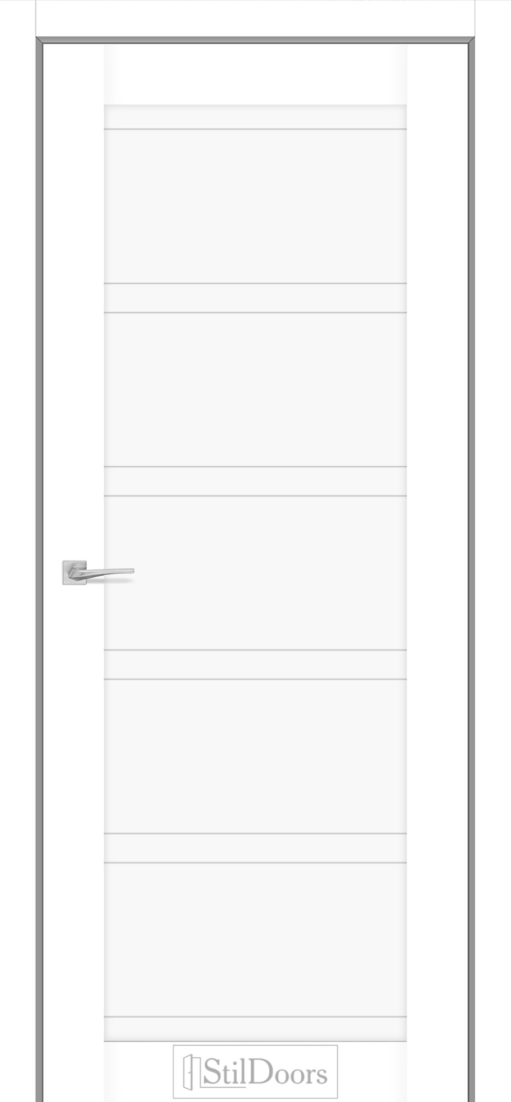 Міжкімнатні Двері StilDoors Romanda (40мм.) Білий Мат (Поліпропілен) Глухе