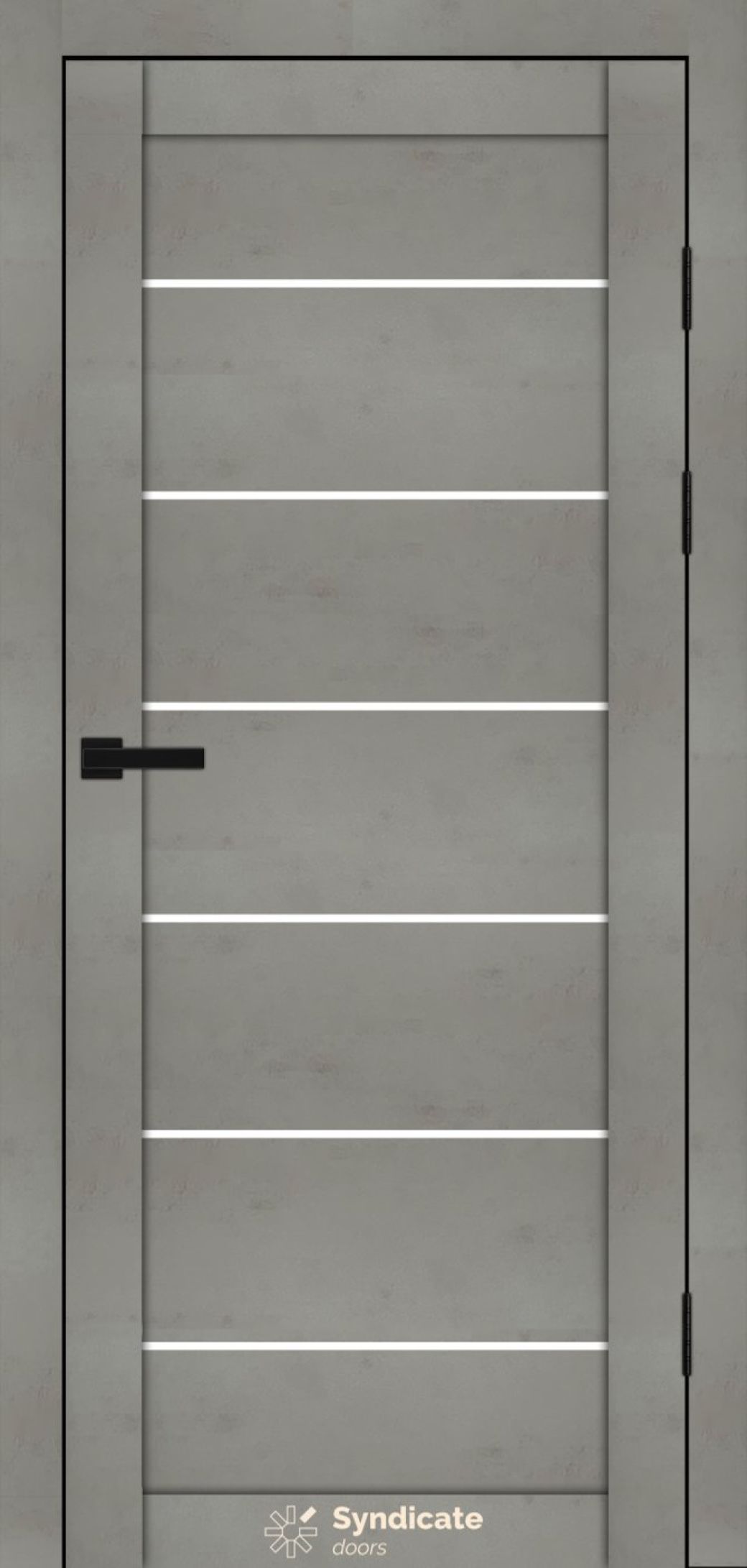 Міжкімнатні двері Syndicate Doors (40 мм)  PVC SD-108 Бетон світлий Сатин