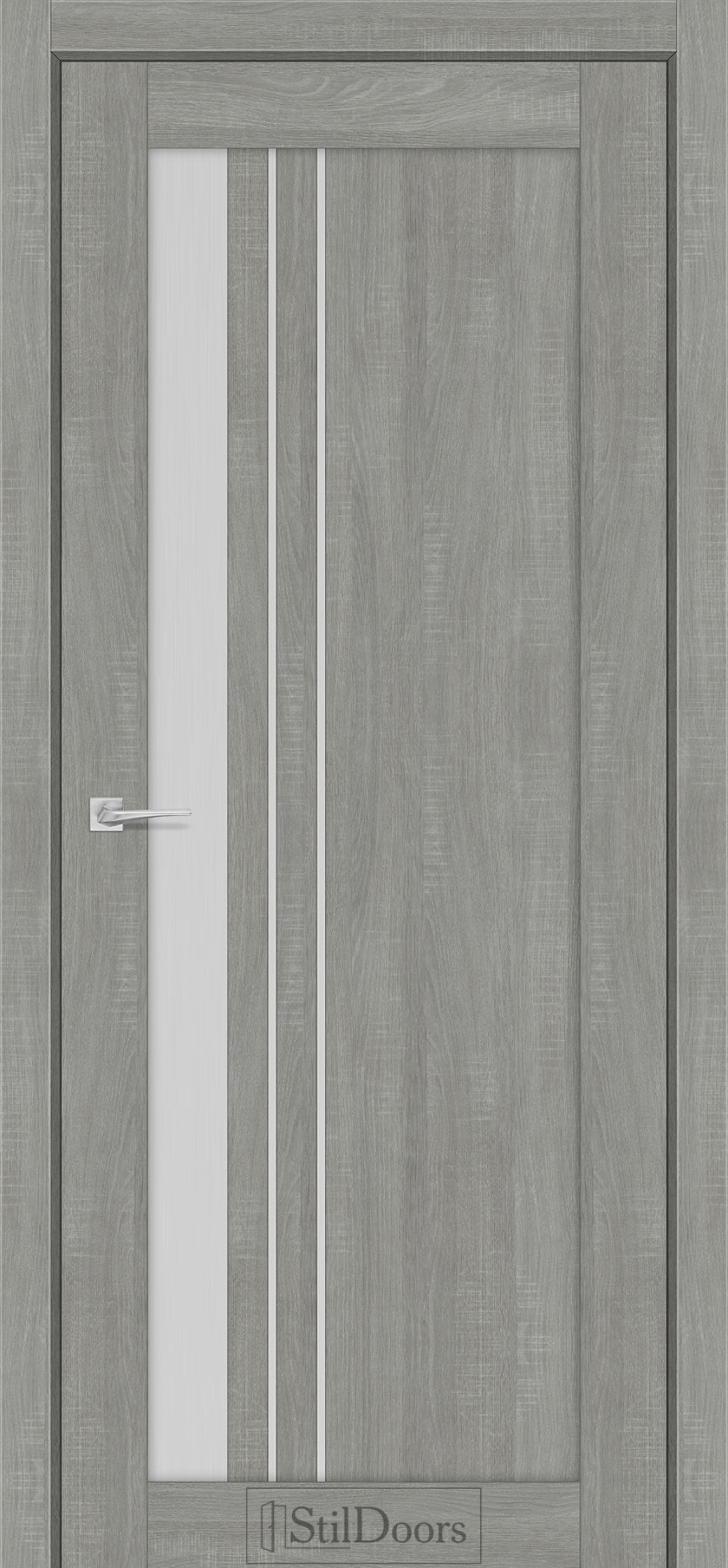 Міжкімнатні Двері StilDoors Bellano (40мм.) Ясен Нордік Сатин білий