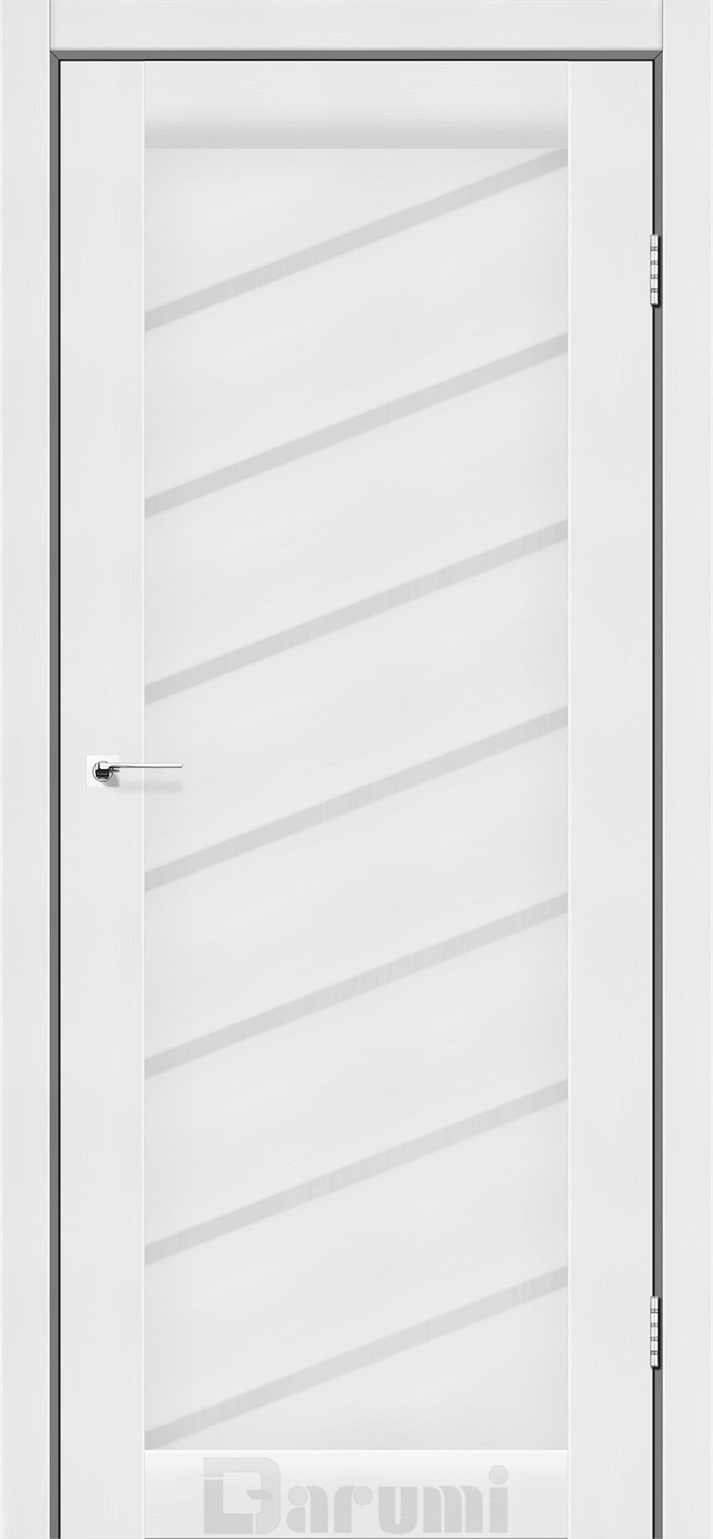 Міжкімнатні двері Darumi Rosalia (40 мм) Білий текстурний Сатин білий