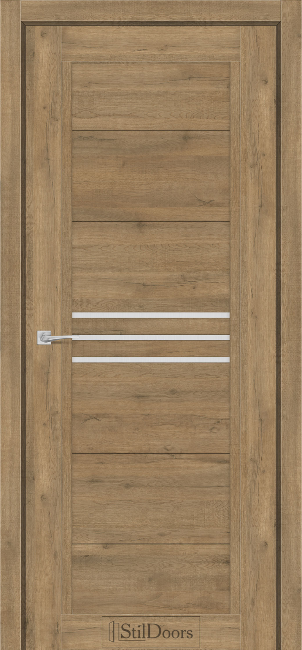 Міжкімнатні Двері StilDoors Ravello (40мм.) Дуб Крафт Сатин білий