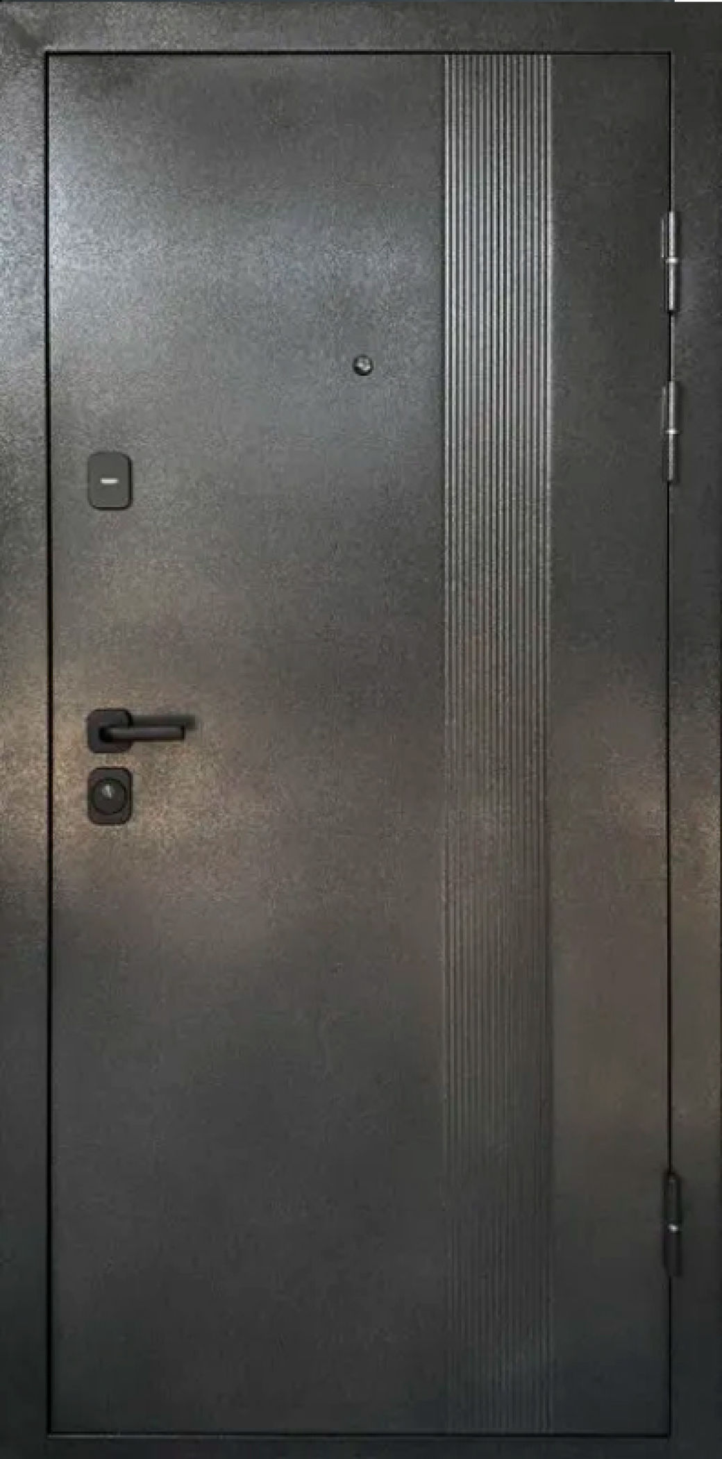 Вхідні двері Буковель Чорний муар/Бетон