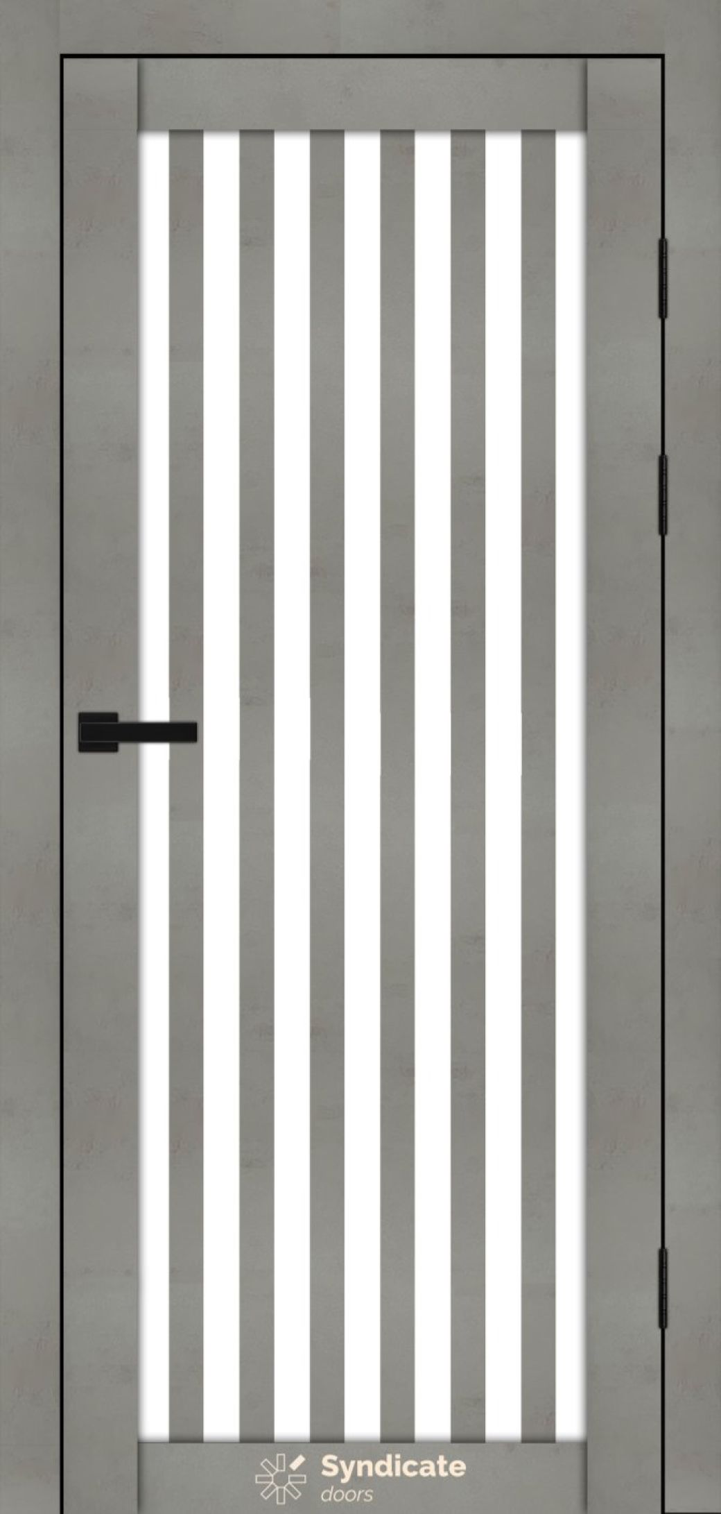 Міжкімнатні двері Syndicate Doors (40 мм)  PVC SD-125 Бетон світлий Сатин