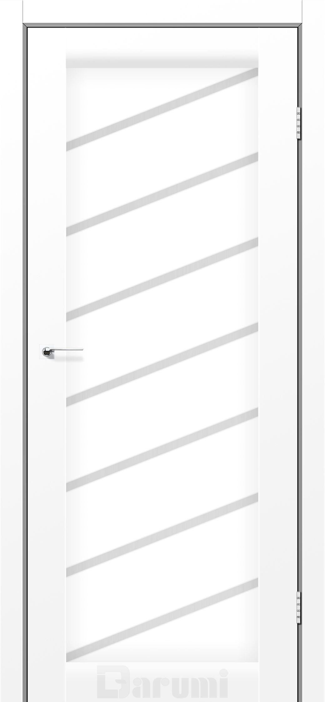 Міжкімнатні двері Darumi Rosalia (40 мм) Білий матовий Сатин білий