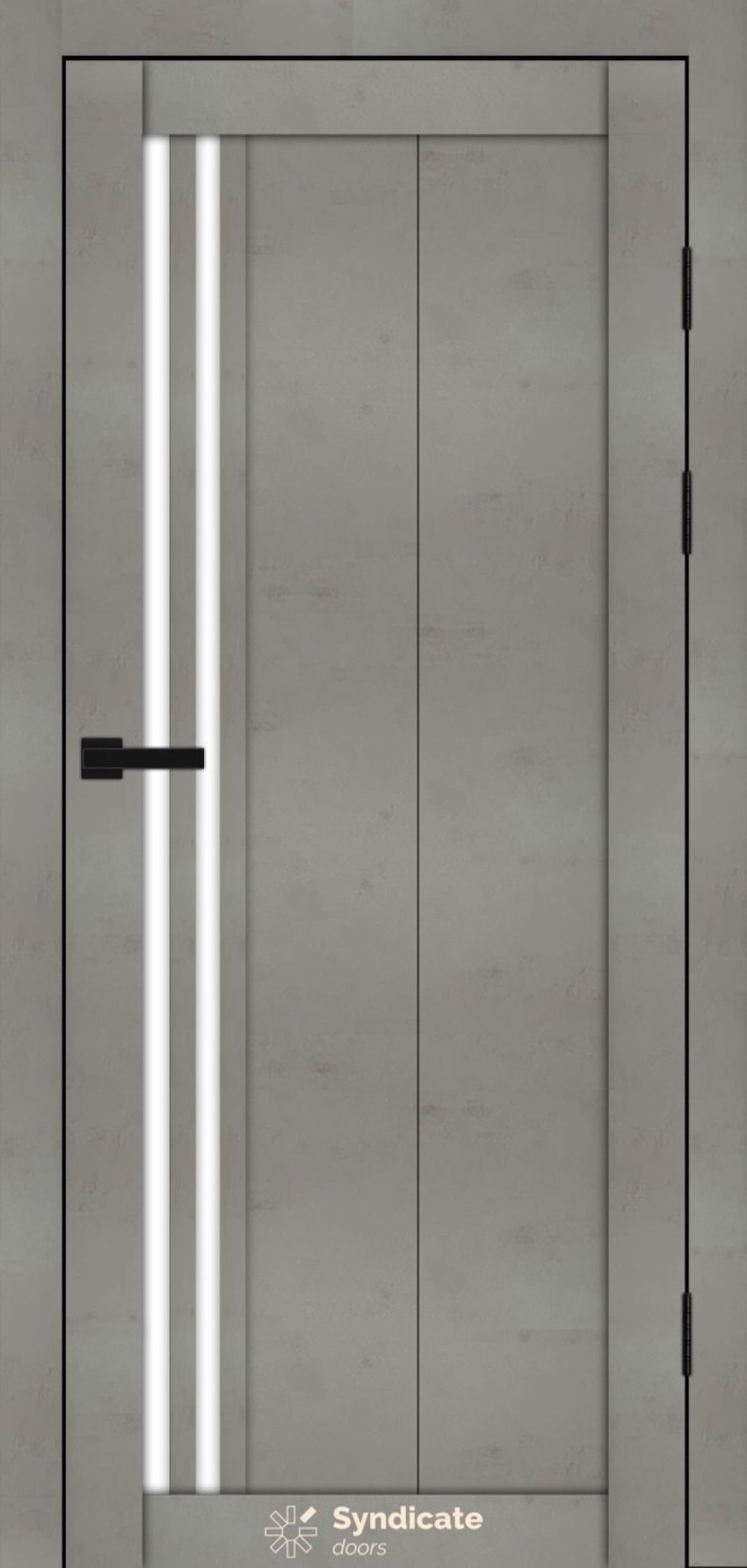 Міжкімнатні двері Syndicate Doors (40 мм)  PVC SD-136 Бетон світлий Сатин