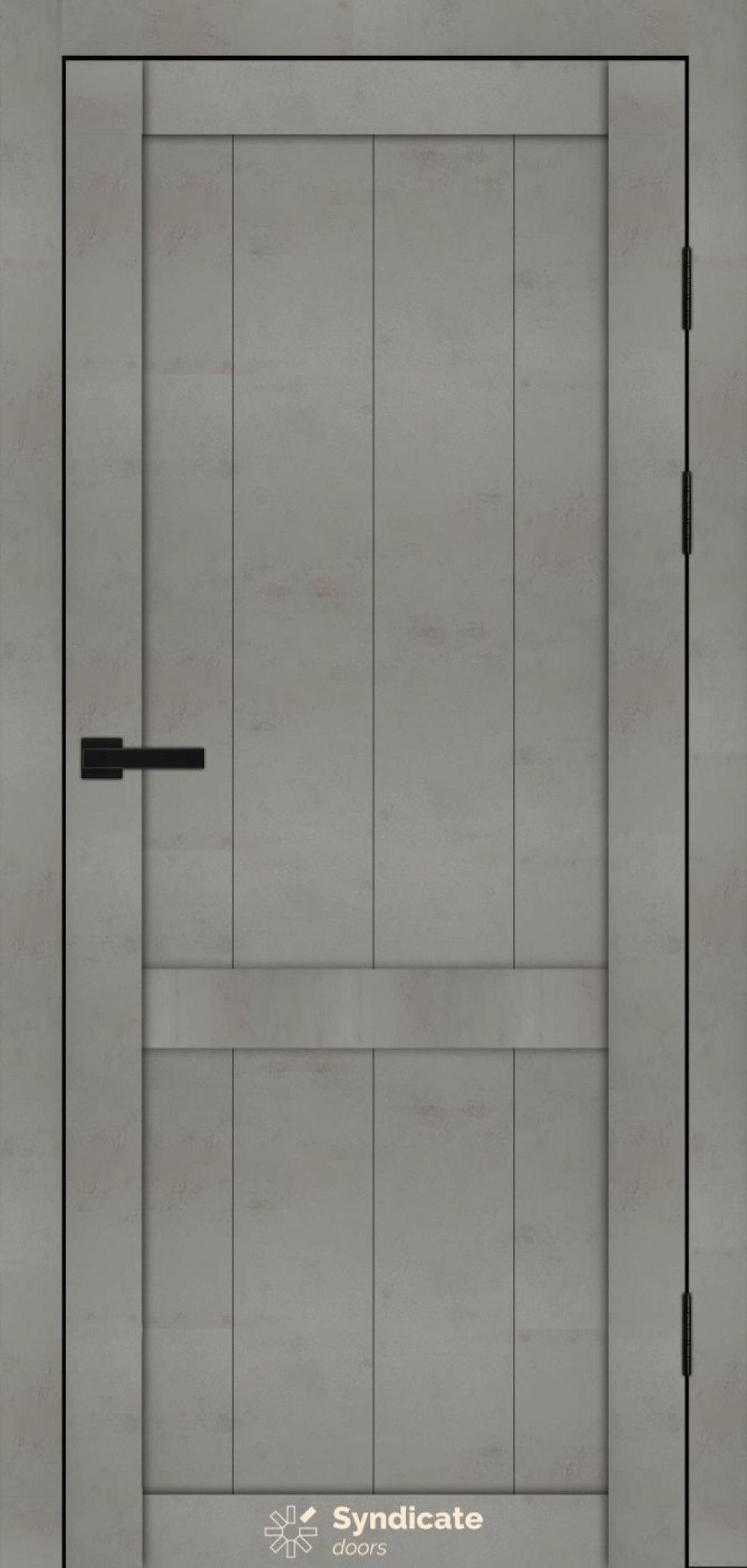 Міжкімнатні двері Syndicate Doors (40 мм)  PVC SD-116 Бетон світлий Глухе