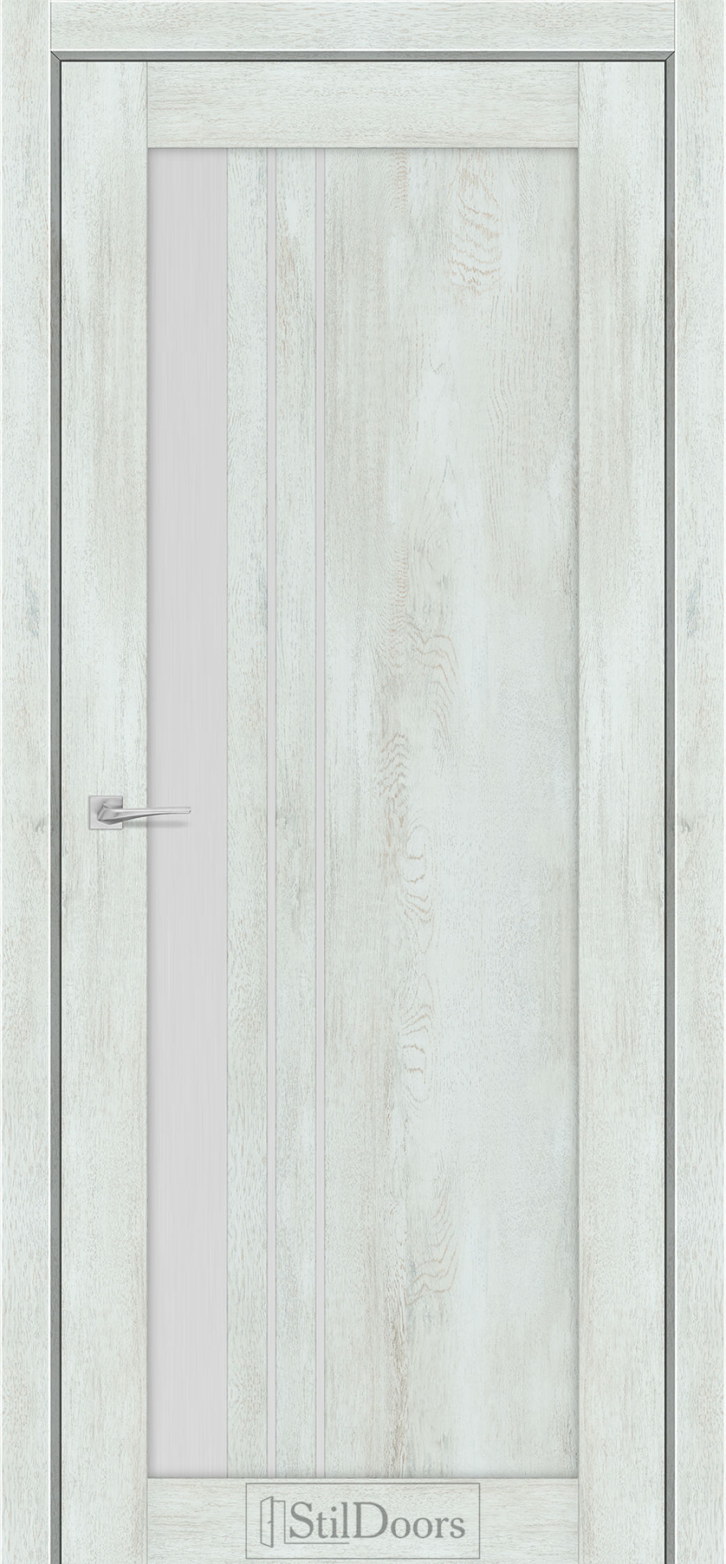 Міжкімнатні Двері StilDoors Bellano (40мм.) Вуд Стайл Сатин білий
