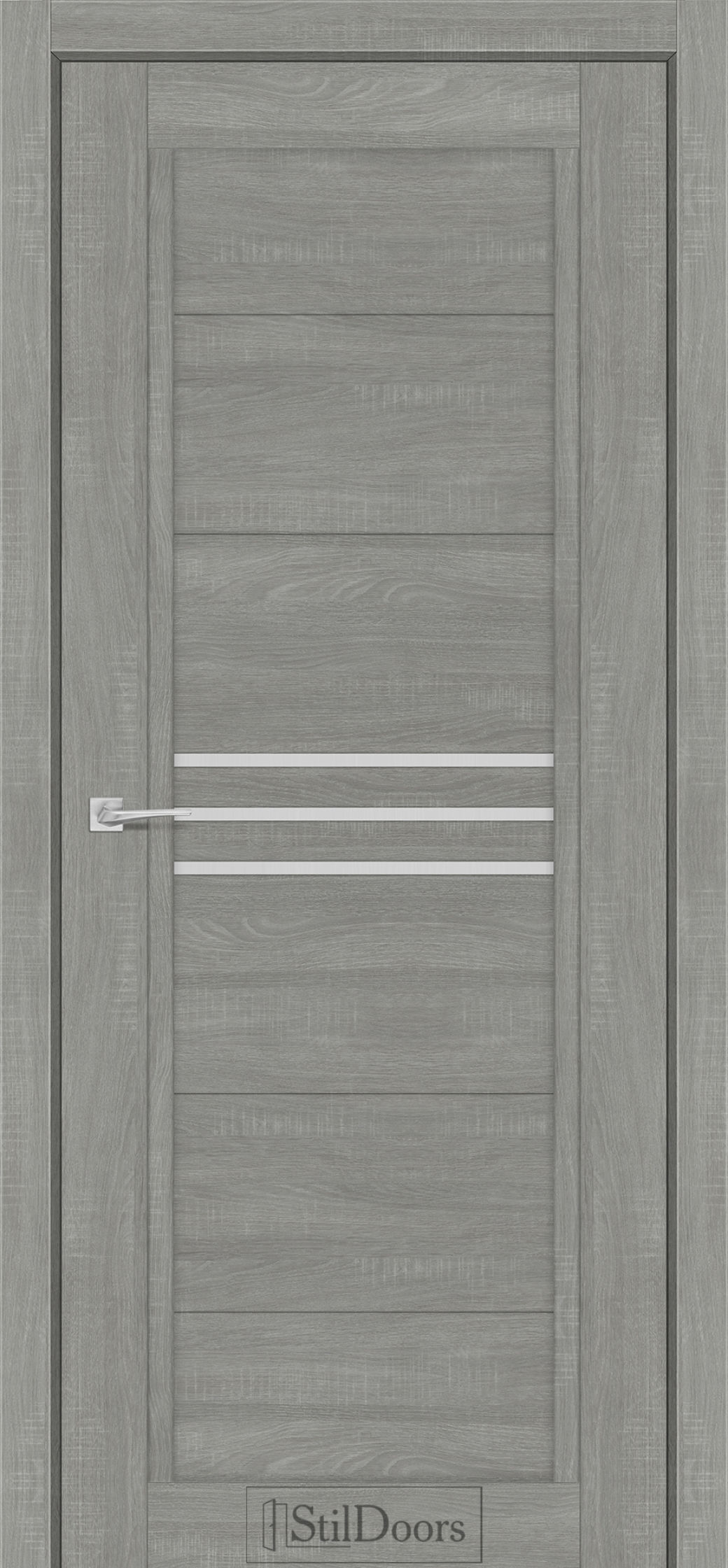 Міжкімнатні Двері StilDoors Ravello (40мм.) Ясен Нордік Сатин білий