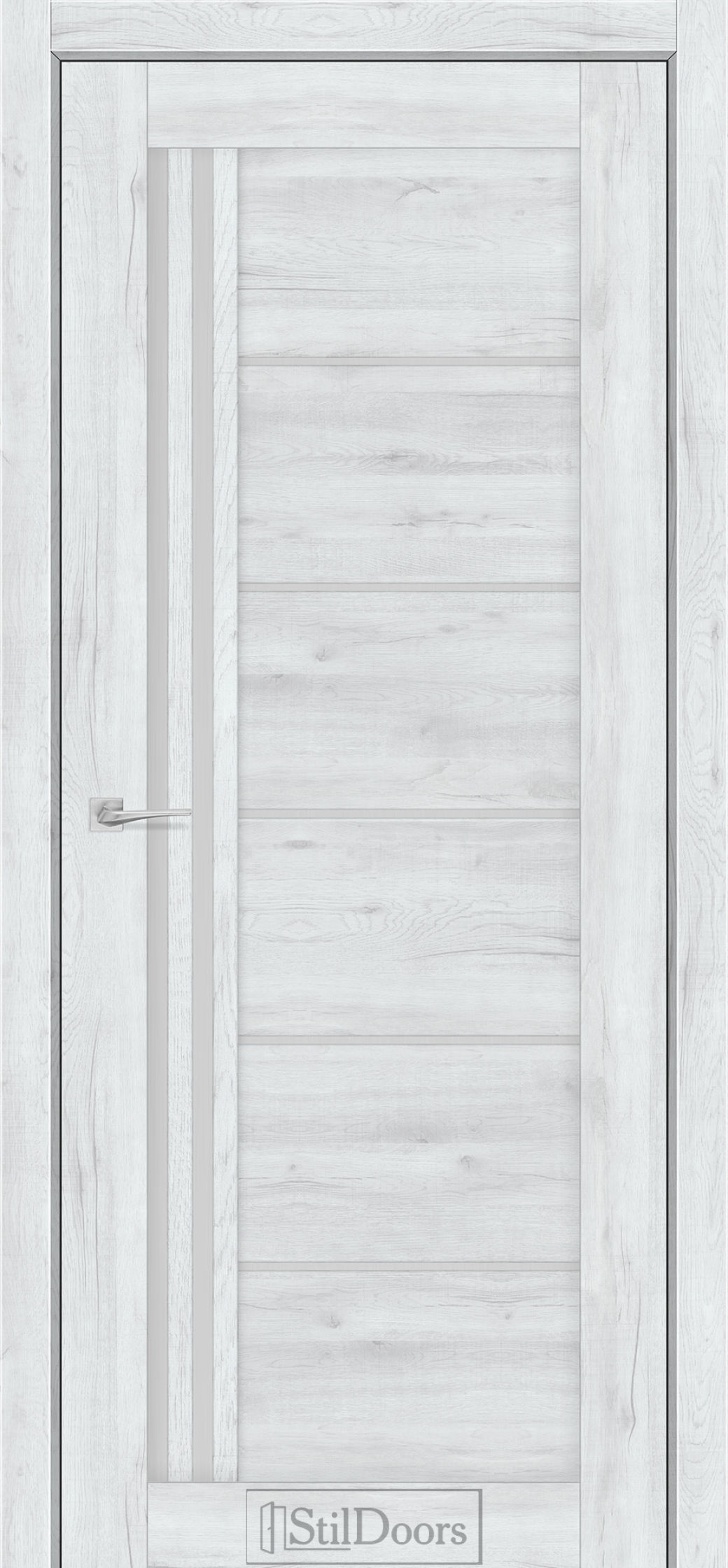 Міжкімнатні Двері StilDoors Vitano (40мм.) Дуб Альпійський Сатин білий