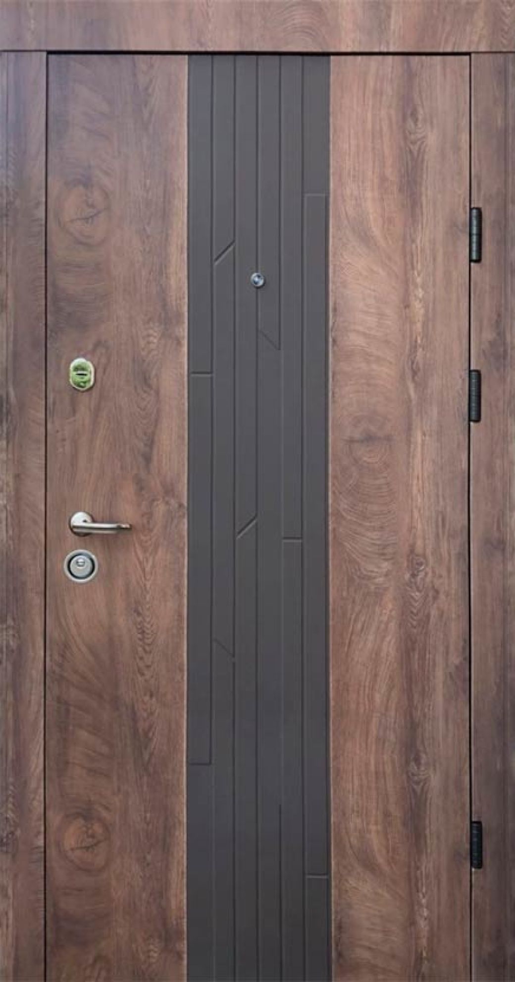 Вхідні двері Qdoors, колекція  Преміум, Люксор, спил дерева коньячний