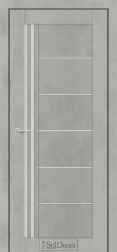 Міжкімнатні Двері StilDoors Vitano (40мм.) Бетон Тефра Сатин білий