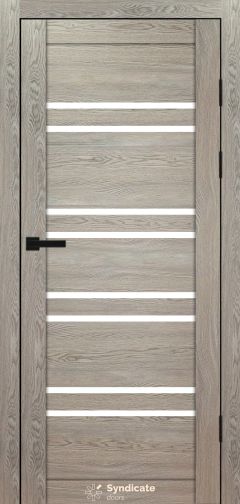 Міжкімнатні двері Syndicate Doors (40 мм)  PVC SD-118 Дуб натуральний Сатин