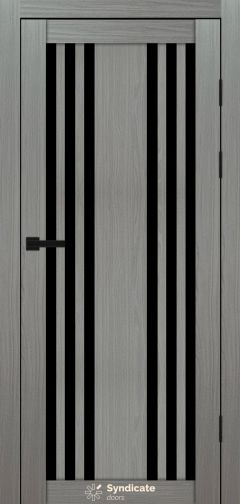 Міжкімнатні двері Syndicate Doors (40 мм)  PVC SD-126 Венге модерна Чорне