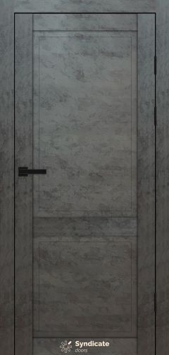 Міжкімнатні двері Syndicate Doors (40 мм)  PVC SD-132 Бетон темний Глухе