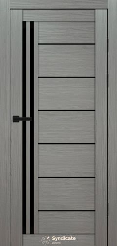 Міжкімнатні двері Syndicate Doors (40 мм)  PVC SD-114 Венге модерна Чорне