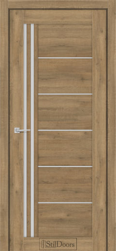 Міжкімнатні Двері StilDoors Vitano (40мм.) Дуб Крафт Сатин білий