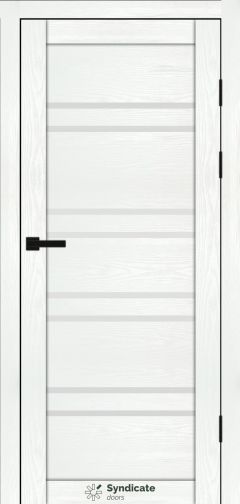 Міжкімнатні двері Syndicate Doors (40 мм)  PVC SD-118 Біла структура Сатин