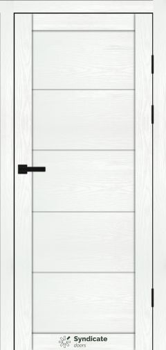 Міжкімнатні двері Syndicate Doors (40 мм)  PVC SD-174 Біла структура Глухе