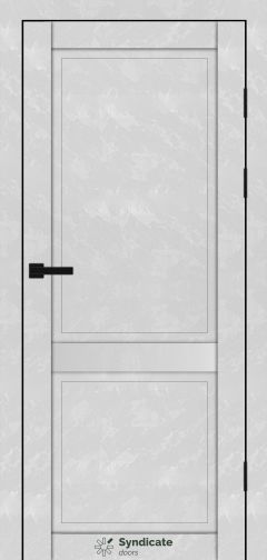 Міжкімнатні двері Syndicate Doors (40 мм)  PVC SD-132 Бетон білий Глухе