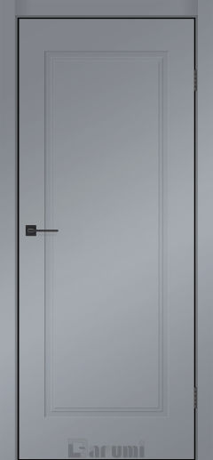 Міжкімнатні двері Darumi SINTRA Classic-01 (40 мм) Сріблястий блиск глухе з алюмюнієвим торцем