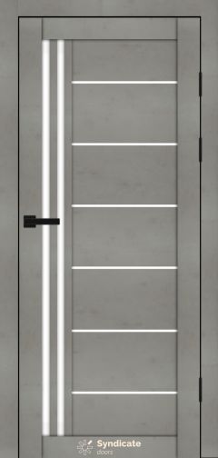 Міжкімнатні двері Syndicate Doors (40 мм)  PVC SD-114 Бетон світлий Сатин