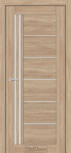 Міжкімнатні Двері StilDoors Vitano (40мм.) Ясен Пісочний Сатин білий