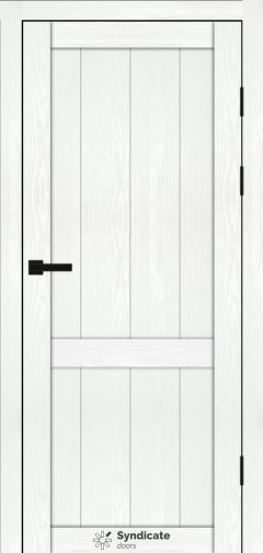 Міжкімнатні двері Syndicate Doors (40 мм)  PVC SD-116 Біла структура Глухе
